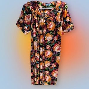 Vintage Dream Rest Floral House Dress